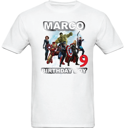 Avengers Birthday T-Shirt, Avengers 