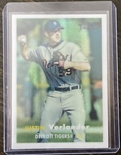 2006 Topps Heritage Chrome Refractor Justin Verlander Rookie Rc #461 100/557