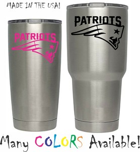 New England Patriots Football Decal For Nfl Yeti Tumbler 20 30 Ozark Rtic Sticke Ebay