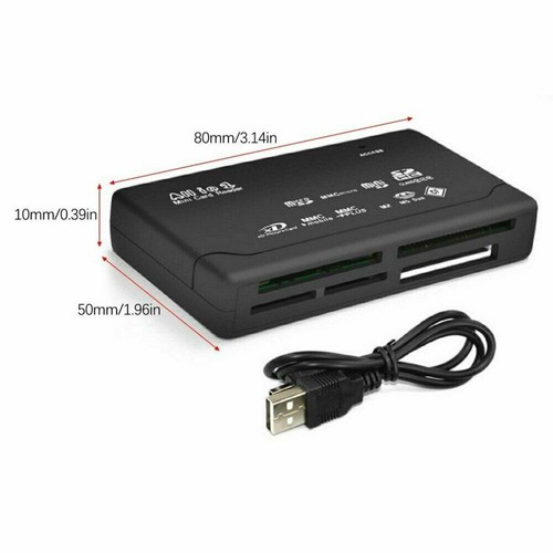 LETTORE DI SCHEDE MEMORIA 26 IN 1 USB 2.0 ALTA VELOCITA CF, xD, SD, MS, SDHC - Photo 5/6