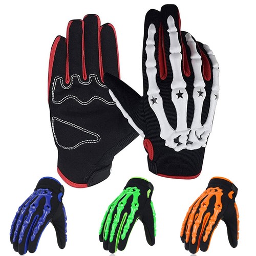 Motocross Gloves Motorcycle Dirt Bike Bicycle Skeleton Cycling Gloves Fullfinger - 第 1/16 張圖片