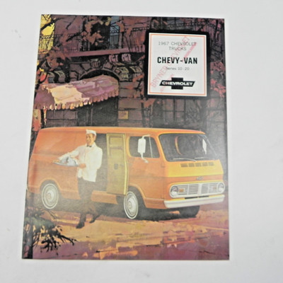 1967 CHEVROLET CHEVY VANS 10 20 DEALERSHIP SALES BROCHURE SPECIFICATIONS