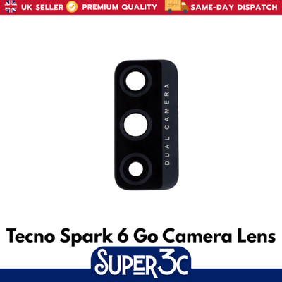 Für Tecno Spark 6 Go Ersatz Rückkamera Objektiv Premium Qualität - UK Ware