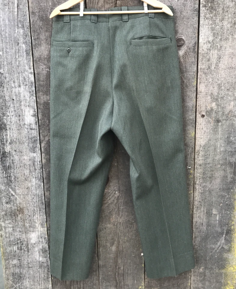 Lote 180 Pantalones 100% Lana Filson Whipcord Vintage Años 60-70 Talla 36 Garra Cremallera Foto 3 de 4