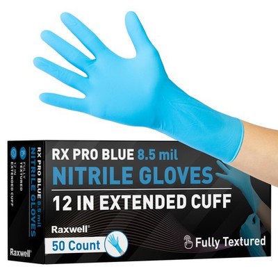 Nitrile Dishwashing Gloves - Extended Cuff Heavy-Duty Waterproof Kitchen Glov...