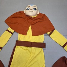 Nickelodeon Avatar The Last Airbender Aang Jumpsuit Costume Mask Kids Youth XL