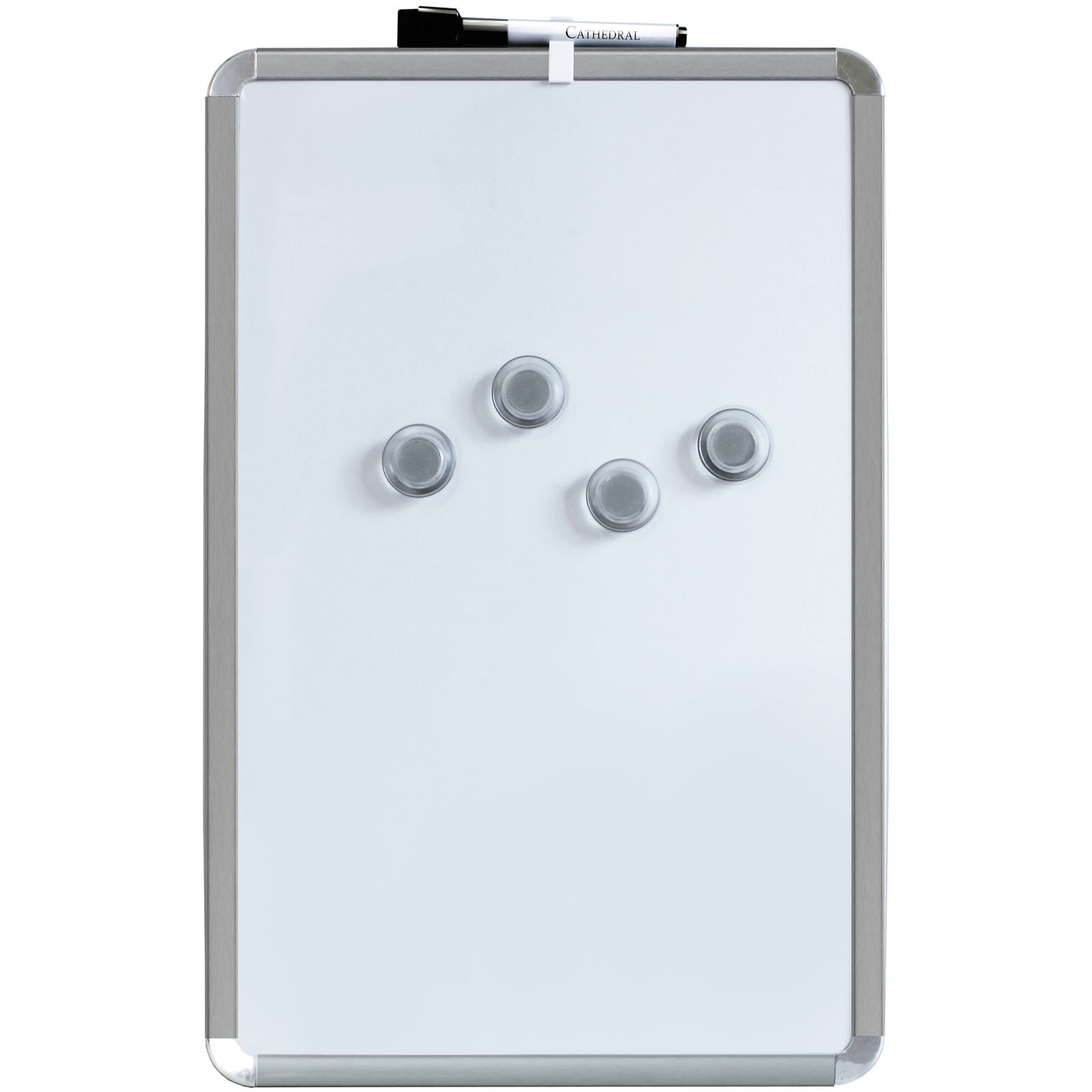 Cathedral Products Dry Erase Board 28 x 43 Silver - Chrome Corners