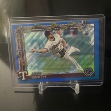 2025 Topps Holiday Josh Smith Blue Foil Metallic Texas Rangers #H153