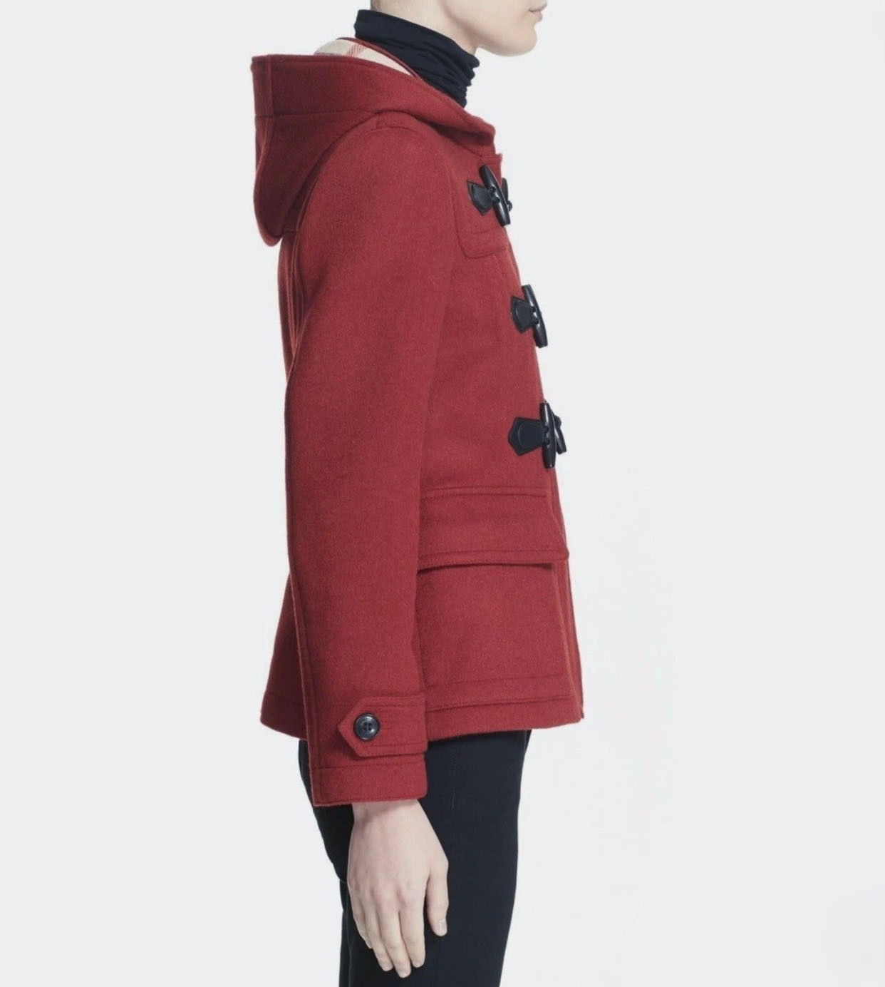 $1850 Authentic BNWT BURBERRY Blackwell Hood Duffle Coat Womens AU10/US8 Claret image 10