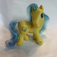 My Little Pony G3 Meadowbrook 2002 Yellow w Blue Mane Dragonfly Cutie Mark