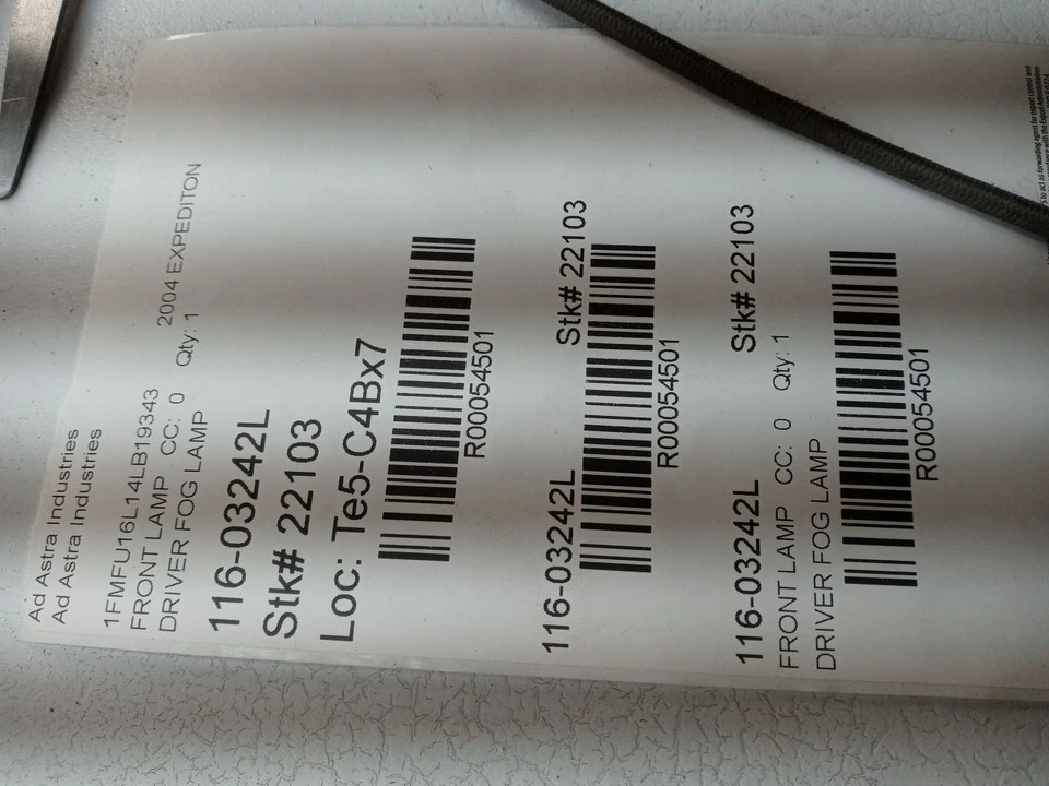 04-06 FORD EXPEDITION CONDUCTOR LUZ ANTINIEBLA IZQUIERDA OEM USADO PROBADO Foto 2 de 3