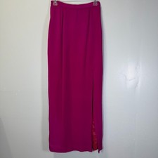 Vintage Silk Magenta Maxi Skirt Sz 6