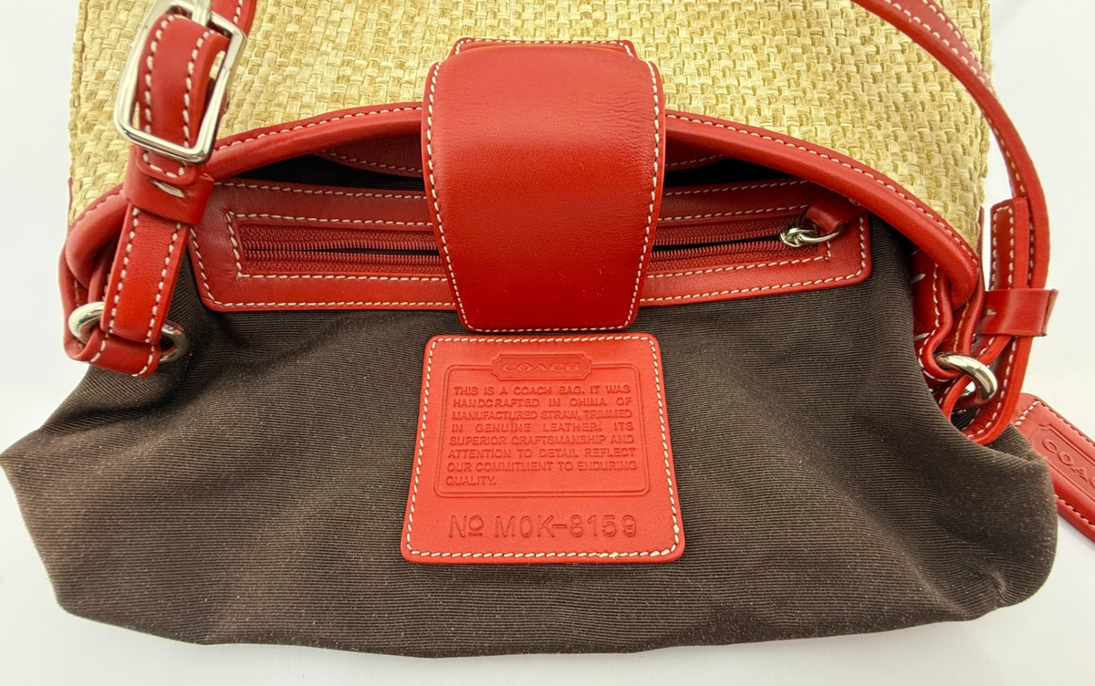 Excellent condition COACH One Shoulder Bag 2way Red MOK-8159 | eBay