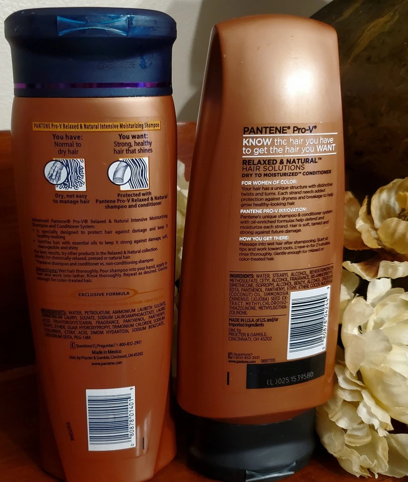 Champú y acondicionador Pantene Pro-V relajado y natural seco a hidratado NUEVO DIFÍCIL DE ENCONTRAR Foto 2 de 2