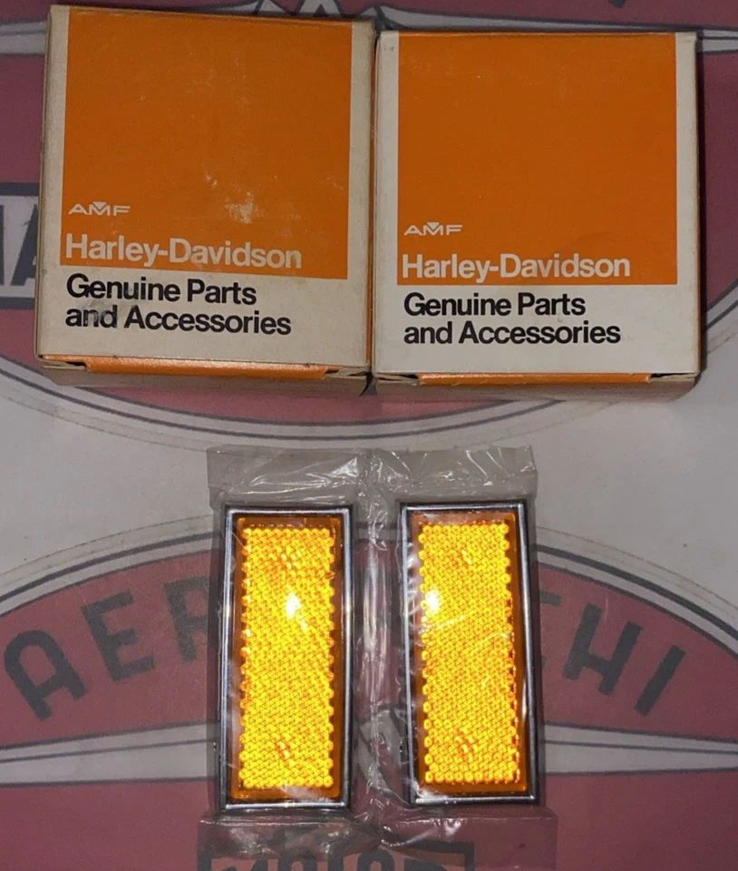 Harley Aermacchi MC65 Z90 TX125 SX125 72-74 Sprint NOS Juego de reflectores de faros Foto 3 de 4
