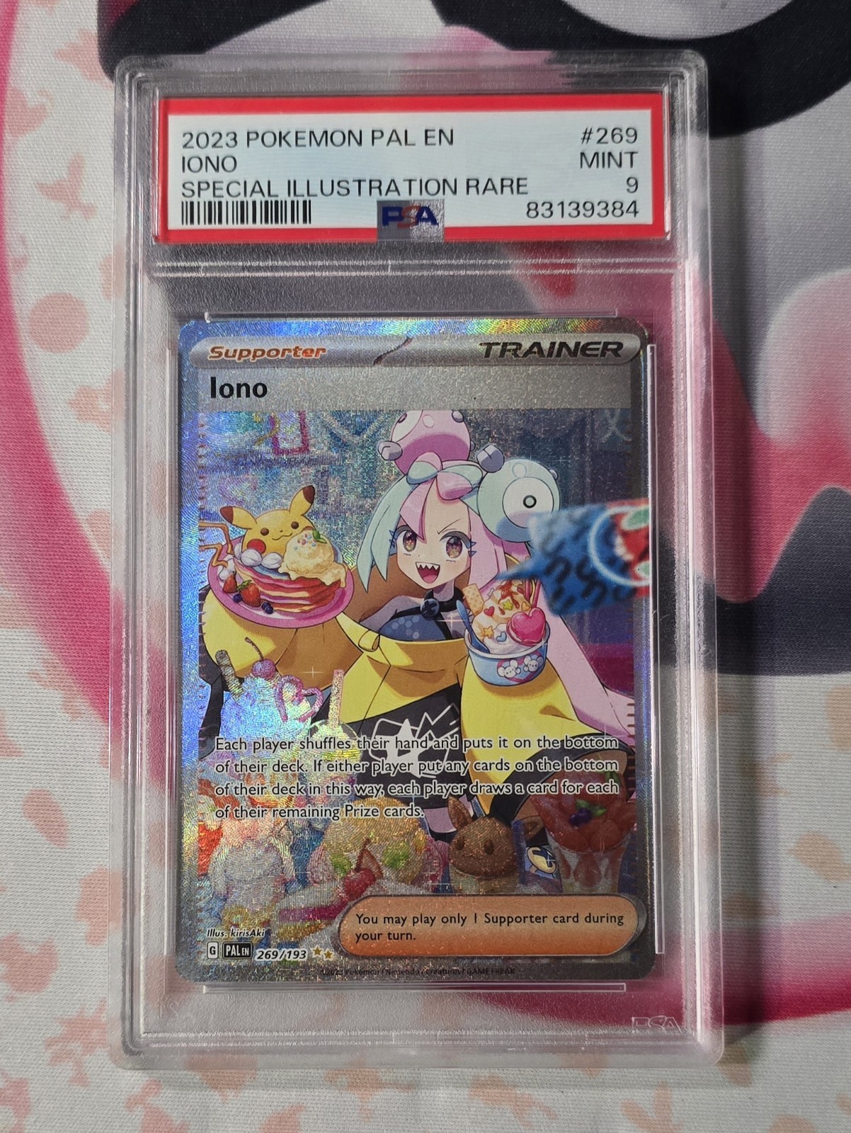 2023 POKEMON PAL EN-PALDEA EVOLVED SPECIAL ILLUSTRATION RARE #269 IONO PSA 9