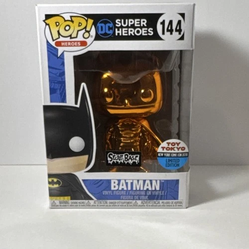 Funko Pop: Heroes Batman 144 Orange Chrome (Toy Tokyo NYCC 2018 Exclusive)