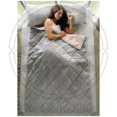 Homelife zweifarbige ultrakuschige Teddy Gewichtsdecke