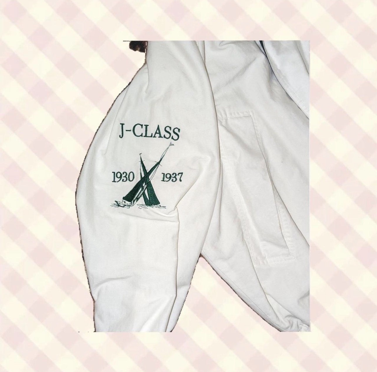 Vintage 90s Nautica Challenge J-Class Mens Medium Sailing Jacket White Hooded image 6