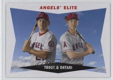2020 Topps Archives 1960 Combo Cards Shohei Ohtani Mike Trout #60CC-TO sa1