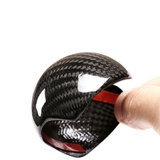 1X For AUDI A3 S3 8V 2014-2018 Carbon Fiber Gear Shift Knob Head Cover