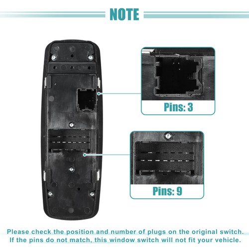 Interrupteur De Fenêtre Pour Jeep Cherokee 2014-2017 - Côté Conducteur Avant - Référence 68141894AA