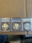 (3) Graded Morgan Dollars PCGS $$$ 1880-S PCGS MS - 64 63’s