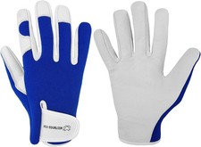 Ladies Gardening Gloves Leather Working Safety Protective Gloves for Men & Women