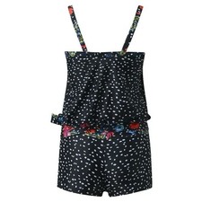 2 Piece Swimsuit Polka Dot High Waisted Tankini Size XL Adjustable Straps
