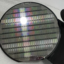 6 In Patterned Silicon Wafer Containing Large Unknown Die