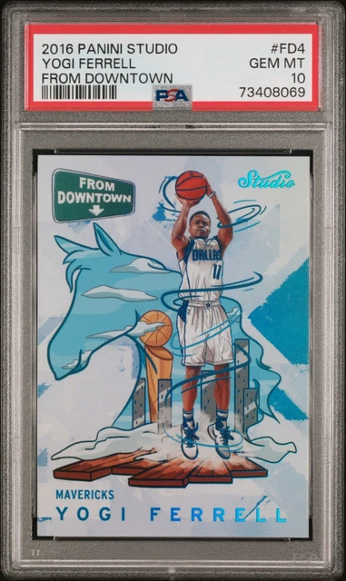 2016-17 Panini Studio #FD4 Yogi Ferrell From Downtown PSA 10 Rookie SSP CASE HIT