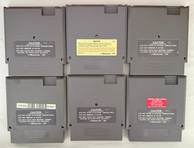 6 Nintendo NES Games Lot - Legends of the Diamond, Bad News Baseball - Working