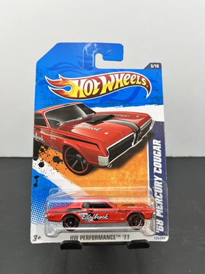 #ad #ad Hot Wheels 2011 Mainline HW Performance #x27;68 Mercury Cougar Edelbrock Red #135 $4.99