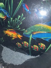 Remo 12” Ocean Drum Fish Graphics Surf Wave Sound Metal Balls Tropical