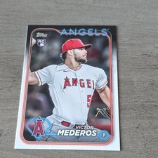 Topps 2024 Series 1 Victor Mederos Los Angeles Angels #270 Rookie Baseball Card