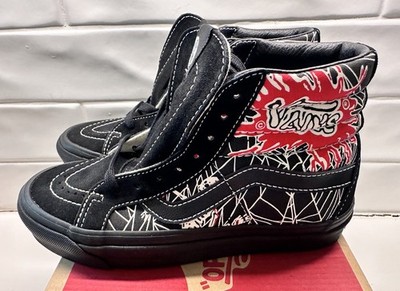 NEW Vans Sk8-Hi 38 DX Anaheim Factory OG Black Spider Web Size