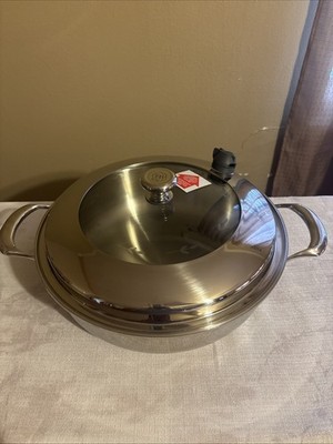 Princess House Vida Sana  Stainless Steel 6-Qt./5.6l Shallow Casserole 10802