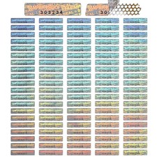 Marspark 500 Pieces Silver Security Tamper Evident Seals Stickers Void Origin...