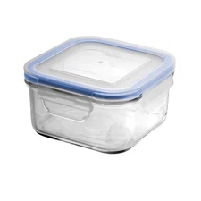 Glasslock Tempered Glass Square Food Container - 480mL