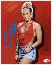 Sol Ruca Signed 8x10 Photo Pro Wrestling WWE Autographed Zobie COA #6