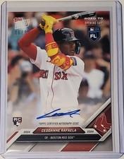 2024 Topps Now Road to Opening Day - Autographs Ceddanne Rafaela #CR-A /99 