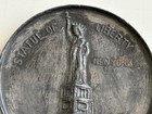 Antique Lucky Penny Statue of Liberty New York Souvenir Heavy Metal Paperweight — photo 4