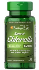 Puritan's Pride Natural Chlorella 500 mg - 120 Tablets