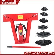 Findmall 12T Pipe Bender Manual Hydraulic Piping Bending Exhaust Tube W/ 6 Dies