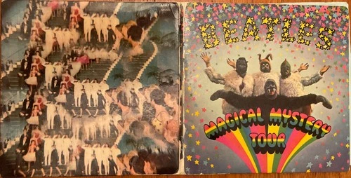 THE BEATLES - MAGICAL MYSTERY TOUR UK EP LAMINATED COVER ONLY FLIPBACK SLEEVE G+