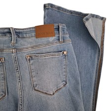 Judy Blue Slit Side Flare Jeans Womens 11/30 Blue Boot Cut Boho JB82601
