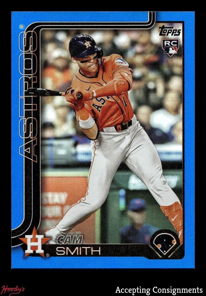 2025 Topps Update Blue Rainbow Foil #US298 Cam Smith RC Rookie 004/150 ASTROS