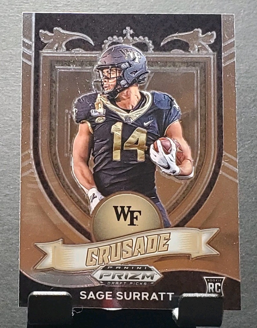 2021 Prizm Draft Picks #177 Sage Surratt RC DEMON DEACONS Rookie CRUSADE🏈NM/MT
