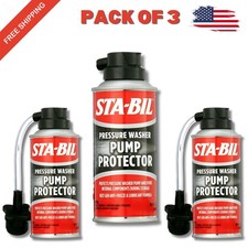 3 PACK-Pressure Washer Pump Protector Pistons Seal Saver Anti-Freeze STA-BIL 4oZ