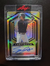SPENCER JONES 2023 LEAF METAL ROOKIE CONTINUUM AUTO CARD #MC-135. rookie card picture